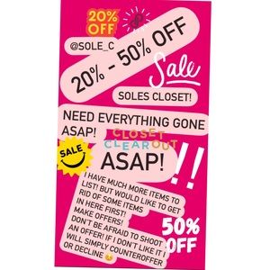 SALE! Sale! Sale‼️‼️‼️‼️